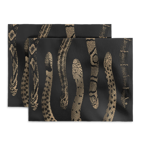 Emanuela Carratoni Vintage Golden Snakes Placemat