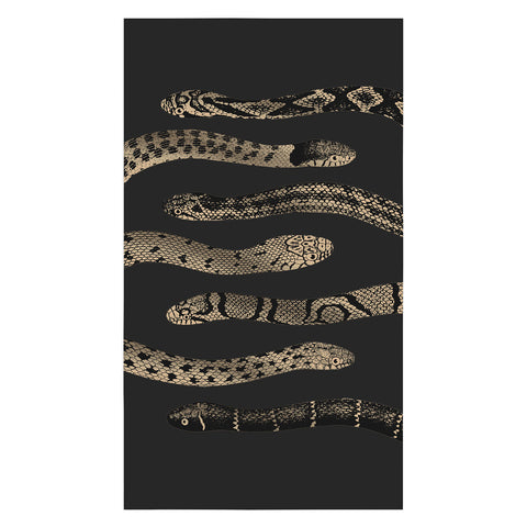 Emanuela Carratoni Vintage Golden Snakes Tablecloth