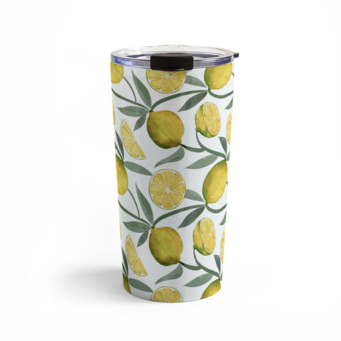 Emanuela Carratoni Vintage Lemons Travel Mug