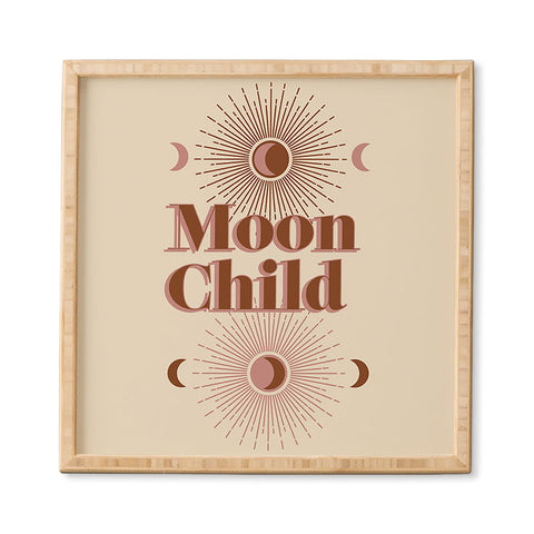 Emanuela Carratoni Vintage Moon Child Framed Wall Art