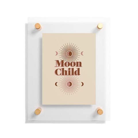 Emanuela Carratoni Vintage Moon Child Floating Acrylic Print