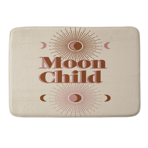 Emanuela Carratoni Vintage Moon Child Memory Foam Bath Mat
