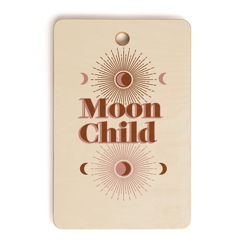 Emanuela Carratoni Vintage Moon Child Cutting Board Rectangle