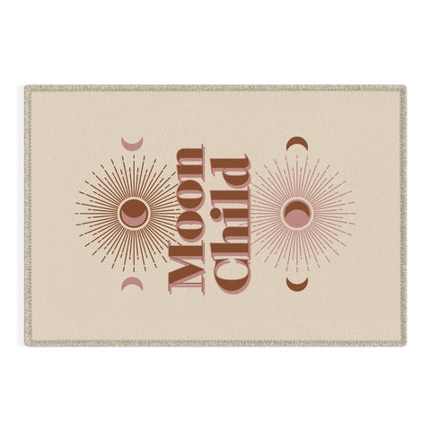 Emanuela Carratoni Vintage Moon Child Outdoor Rug