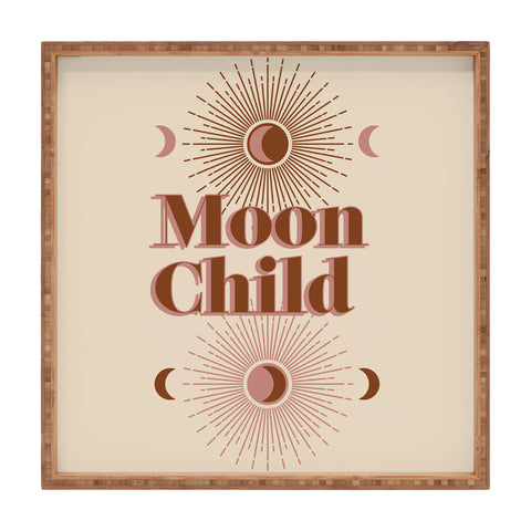 Emanuela Carratoni Vintage Moon Child Square Tray