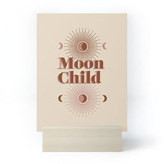 Emanuela Carratoni Vintage Moon Child Mini Art Print