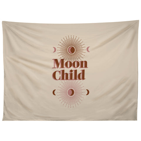 Emanuela Carratoni Vintage Moon Child Tapestry
