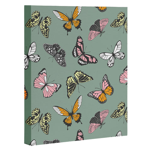 Emanuela Carratoni Wild Butterflies Art Canvas