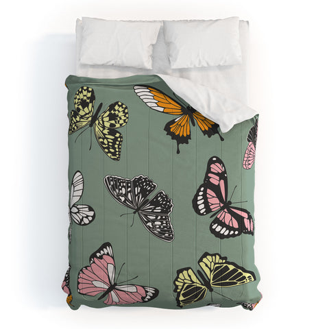 Emanuela Carratoni Wild Butterflies Comforter