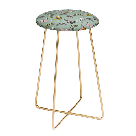 Emanuela Carratoni Wild Butterflies Counter Stool