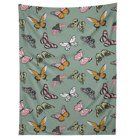 Emanuela Carratoni Wild Butterflies Tapestry