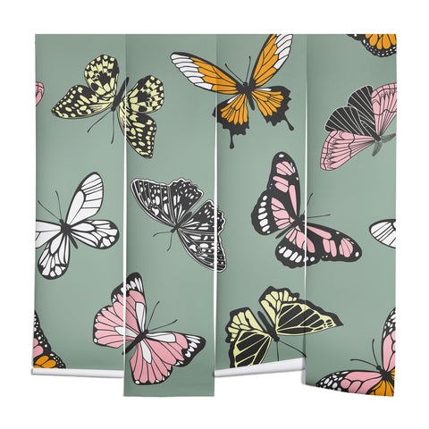 Emanuela Carratoni Wild Butterflies Wall Mural