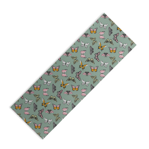 Emanuela Carratoni Wild Butterflies Yoga Mat