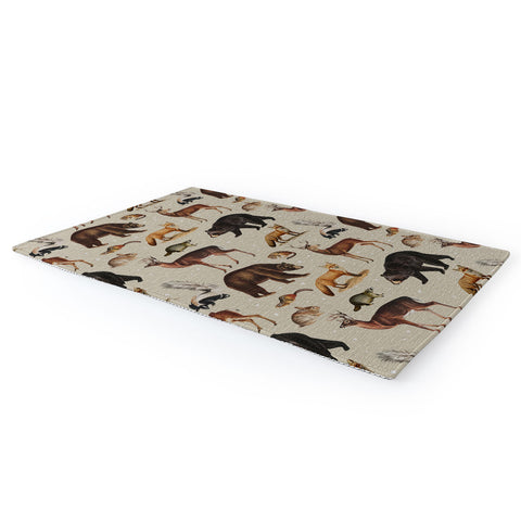 Emanuela Carratoni Wild Forest Animals Area Rug