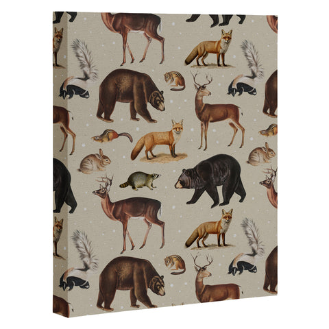Emanuela Carratoni Wild Forest Animals Art Canvas