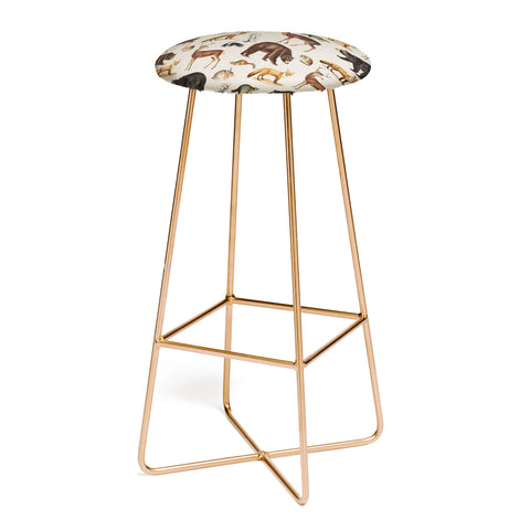 Emanuela Carratoni Wild Forest Animals Bar Stool
