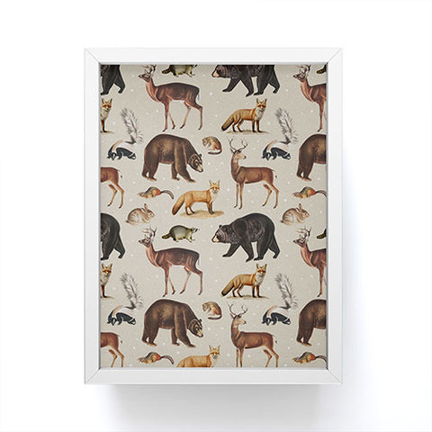 Emanuela Carratoni Wild Forest Animals Framed Mini Art Print