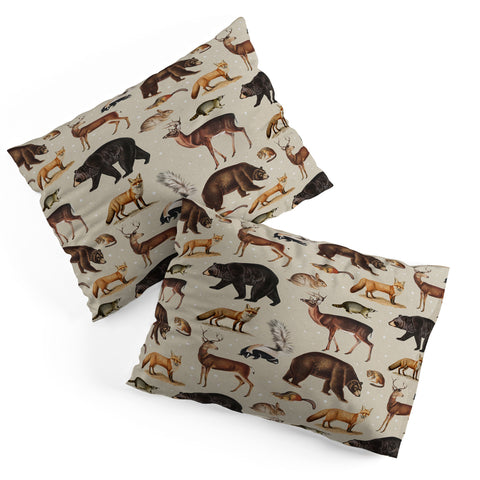 Emanuela Carratoni Wild Forest Animals Pillow Shams
