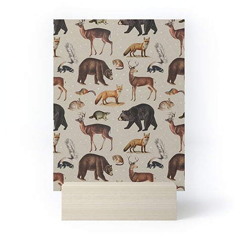 Emanuela Carratoni Wild Forest Animals Mini Art Print