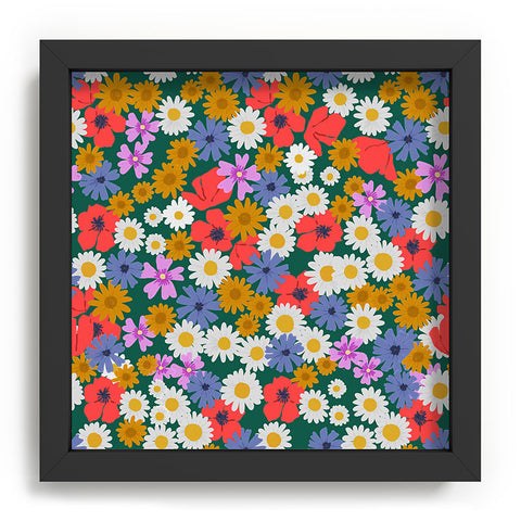 Emanuela Carratoni Wild Meadow Flowers Recessed Framing Square