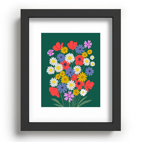 Emanuela Carratoni Wild Meadow Flowers Recessed Framing Rectangle