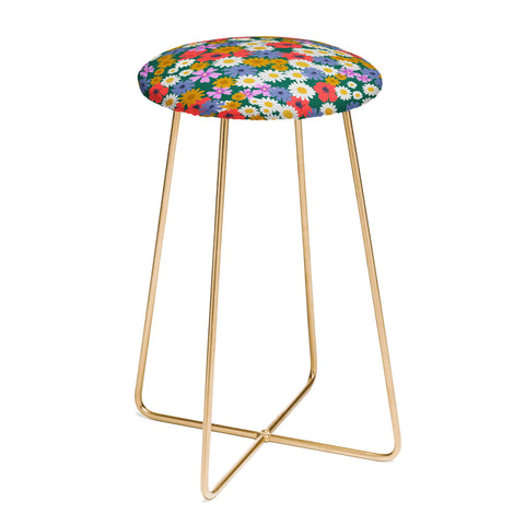 Emanuela Carratoni Wild Meadow Flowers Counter Stool