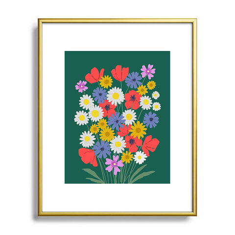 Emanuela Carratoni Wild Meadow Flowers Metal Framed Art Print