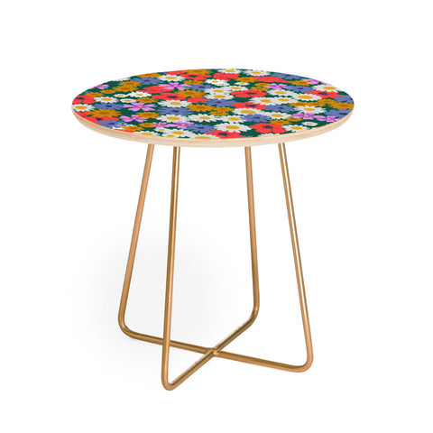 Emanuela Carratoni Wild Meadow Flowers Round Side Table