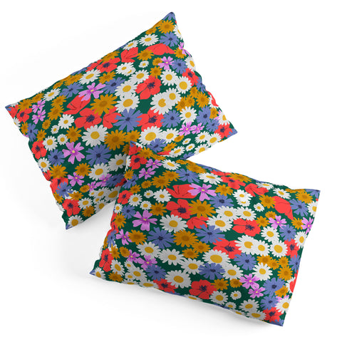Emanuela Carratoni Wild Meadow Flowers Pillow Shams