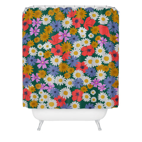 Emanuela Carratoni Wild Meadow Flowers Shower Curtain