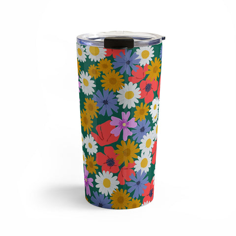 Emanuela Carratoni Wild Meadow Flowers Travel Mug