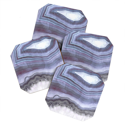 Emanuela Carratoni Winter Agate Coaster Set