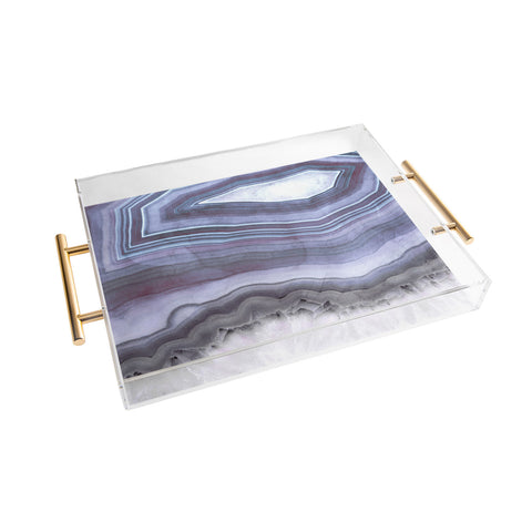 Emanuela Carratoni Winter Agate Acrylic Tray
