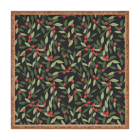 Emanuela Carratoni Winter Berries Square Tray