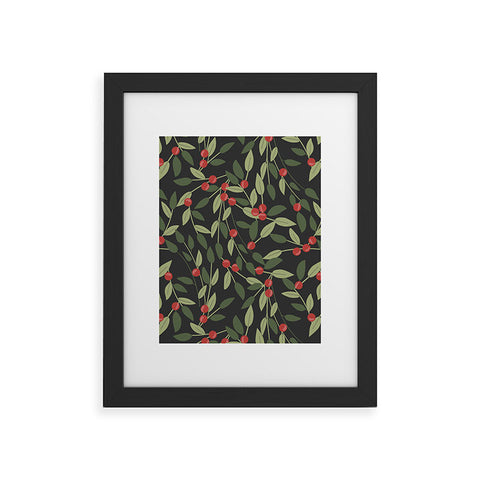 Emanuela Carratoni Winter Berries Framed Art Print