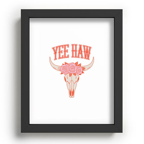 Emanuela Carratoni Yee Haw Skull Recessed Framing Rectangle