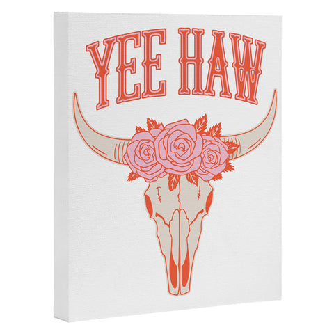 Emanuela Carratoni Yee Haw Skull Art Canvas
