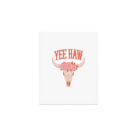 Emanuela Carratoni Yee Haw Skull Art Print