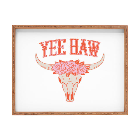 Emanuela Carratoni Yee Haw Skull Rectangular Tray