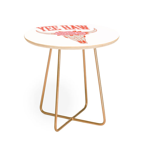 Emanuela Carratoni Yee Haw Skull Round Side Table
