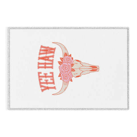 Emanuela Carratoni Yee Haw Skull Outdoor Rug