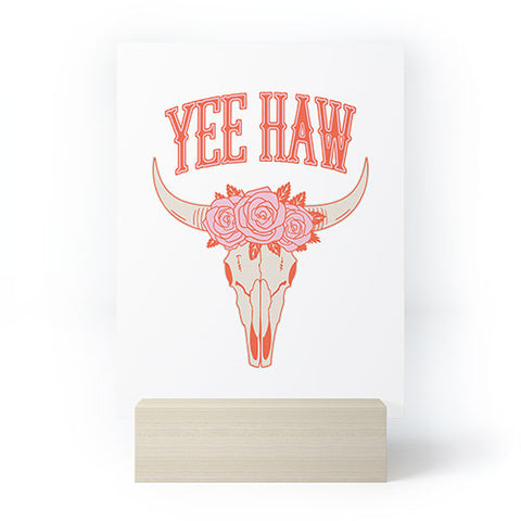 Emanuela Carratoni Yee Haw Skull Mini Art Print