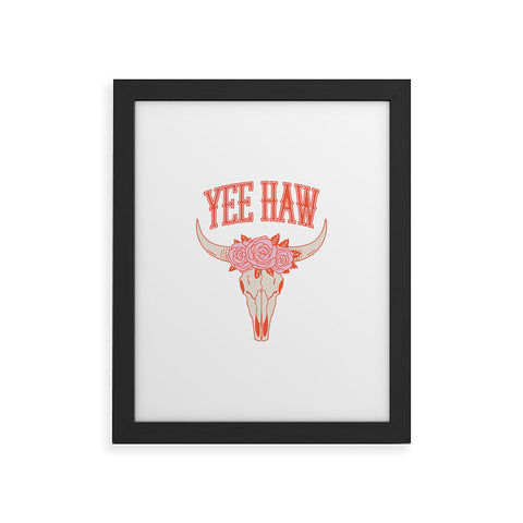 Emanuela Carratoni Yee Haw Skull Framed Art Print