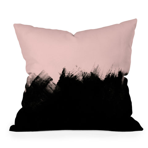 Emanuela Carratoni Yin Outdoor Throw Pillow