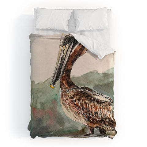 Emily Tucci Pelican Duvet Cover