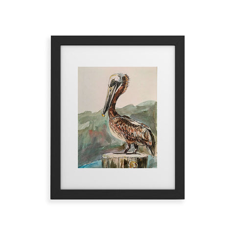 Emily Tucci Pelican Framed Art Print