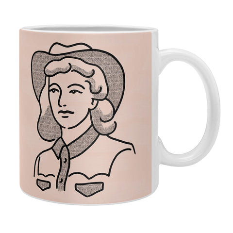 Emma Boys Cowgirl in Dusty Pink Coffee Mug