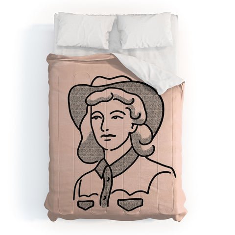 Emma Boys Cowgirl in Dusty Pink Comforter