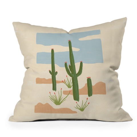 Emma Boys Desert Still Life Outdoor Throw Pillow