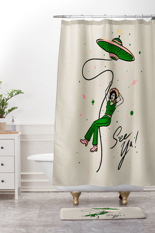 Emma Boys See Ya Shower Curtain And Mat